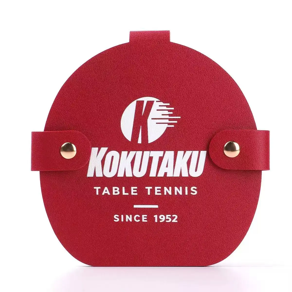 Table Tennis Racket Rubber Protector Case, Anti-Oxidation Ping Pong Paddle Cover, Shock-Absorbing Hard Shell, Black/Red