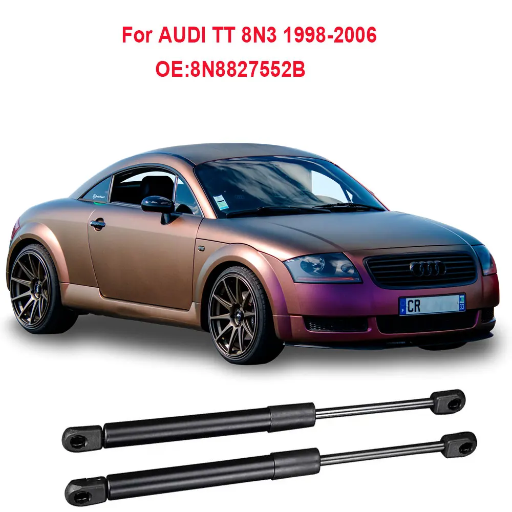 2PCS Rear Tailgate Boot Trunk Gas Spring Struts For AUDI TT 8N3 1998 1999 2000 2001 2002 2003 2004 2005 2006