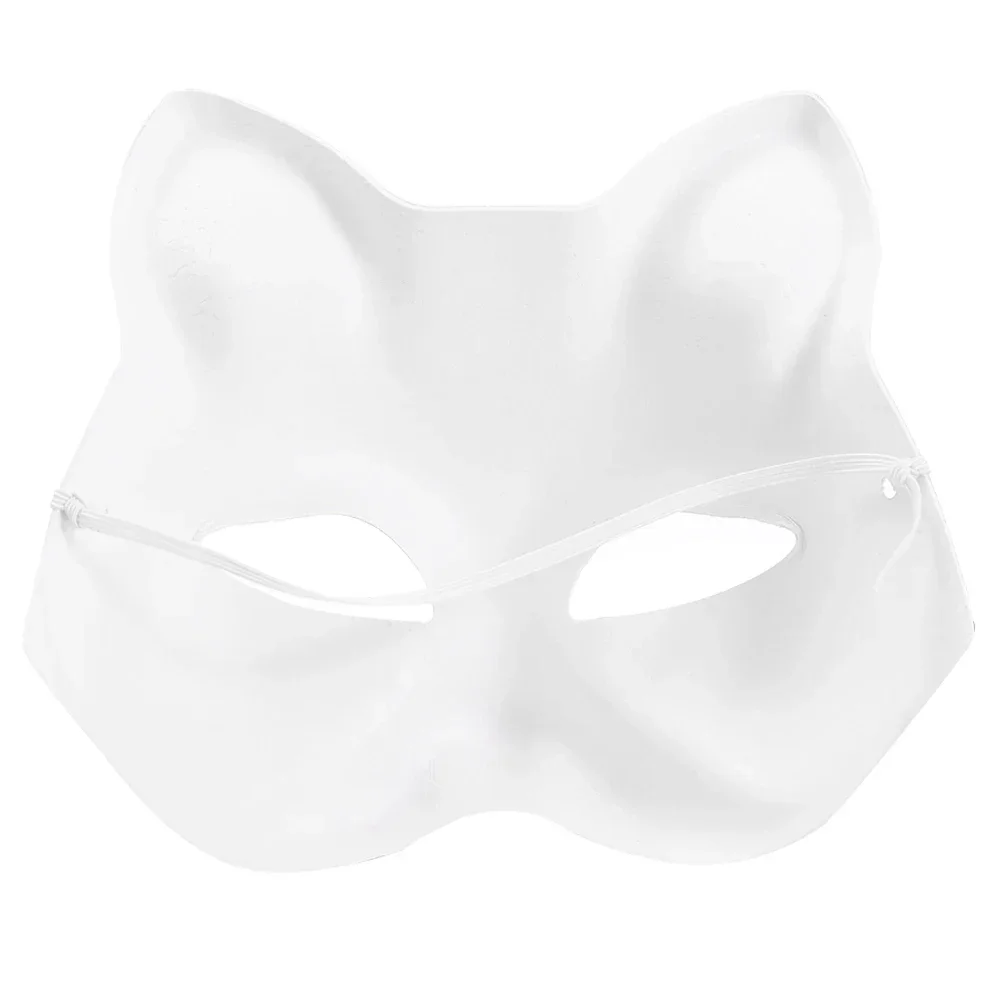 Therian-Maske Halloween DIY Vollgesichts-Bastelmasken Blanko bemalbare Papiermaché-Maske für Maskerade, Cosplay, Mardi Gras Party Requisite – Detail 13