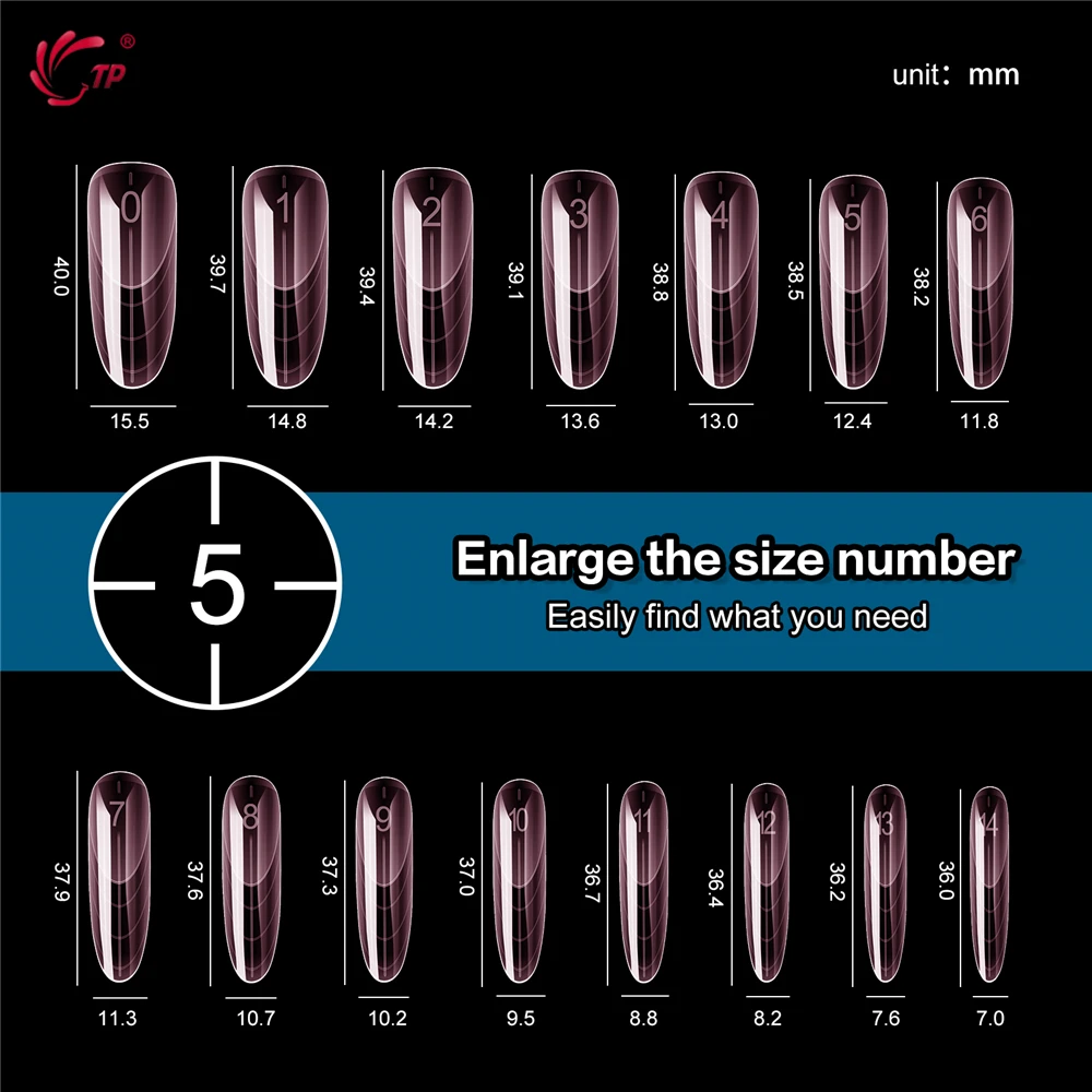 TP 150pcs/box French Dual Forms Nail Extension Poly Nail Gel Molds Full Cover Acrylic Nails Top Forms Pink Clear Manicure Tools