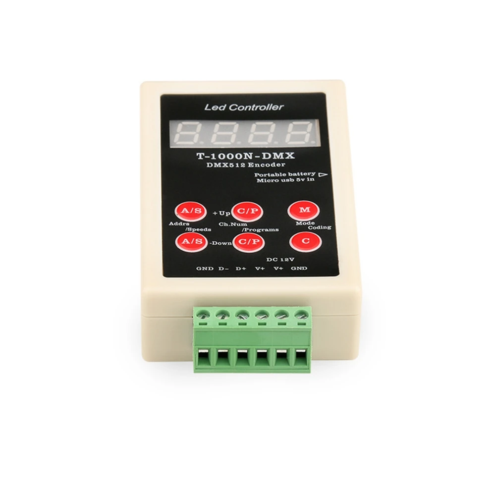 PHILE-For UCS512, Sm1651x, TM512AC, GS512 MX512, Sm1751x Series Compatible DMX512 Writer T-1000N-DMX For Addressable IC