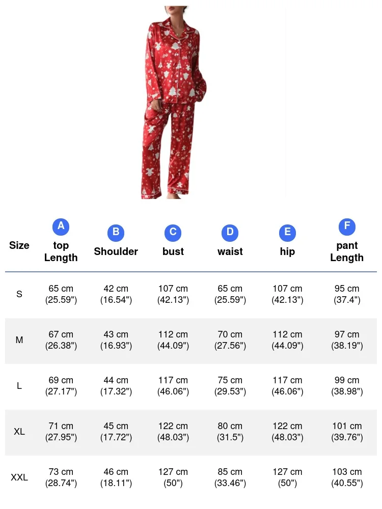 2025 Autunno Nuovo Pigiama Vestito Delle Donne di Stampa Elementi Di Natale Degli Indumenti Da Notte Camicia Allentata Pantaloni 2 Pigiama di Seta del Ghiaccio Femme Loungewear