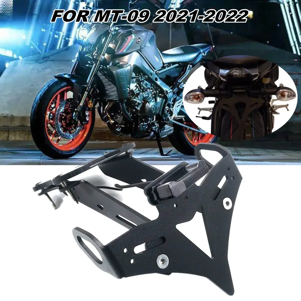 

Держатель номерного знака MT09 2021, светодиодная подсветка для YAMAHA MT-09 2021-2022, комплект аксессуаров для устранения заднего хвоста мотоцикла