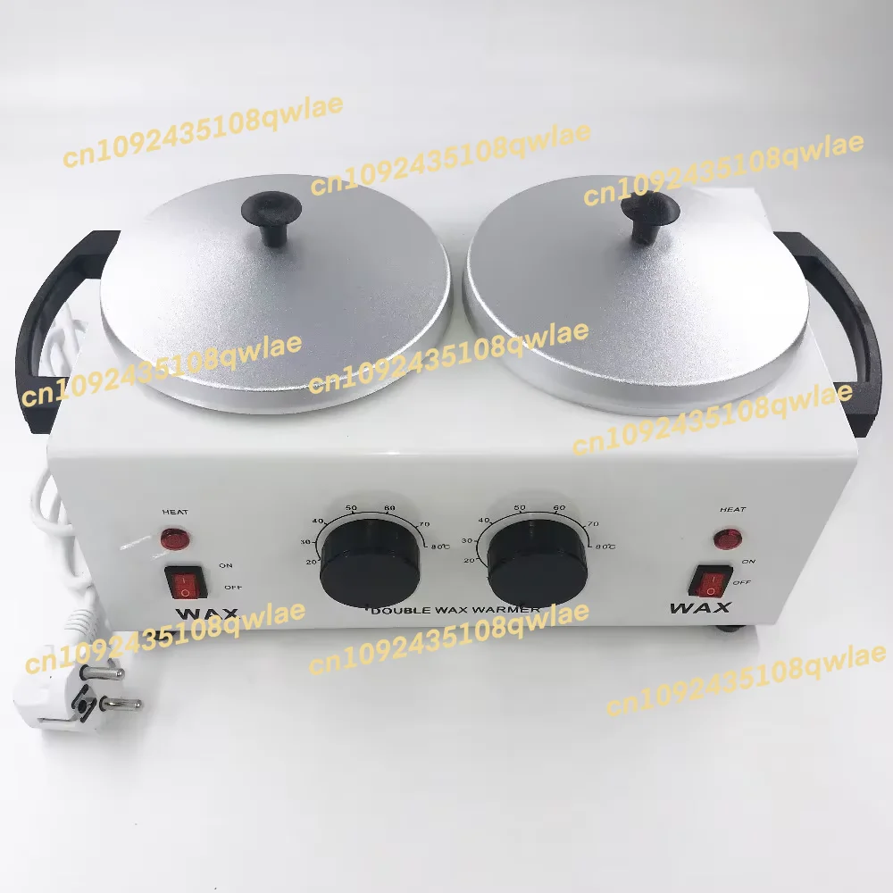 

220V/ 110V Double Pots Depilatory Wax Warmer Machine Paraffine Wax Heater Hand Feet SPA Epilator Hair Removal Tool