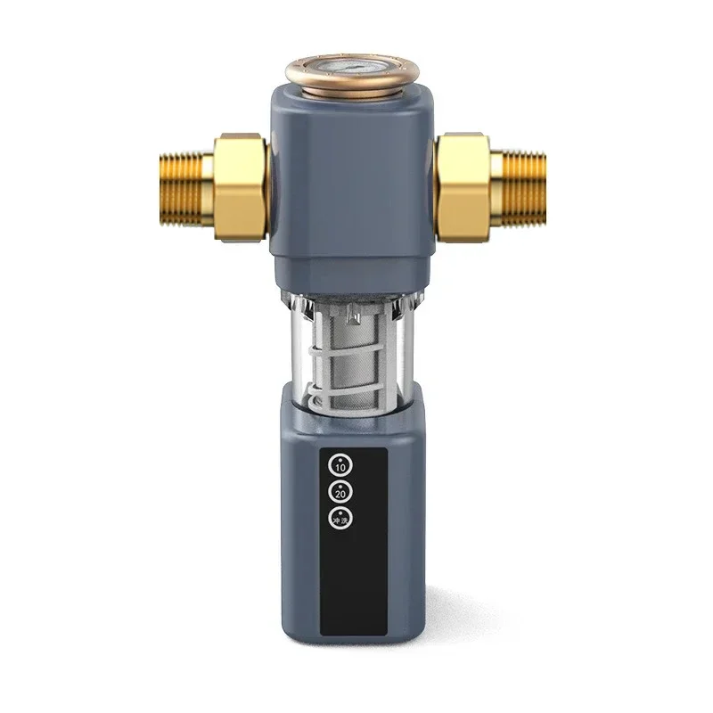 Prefiltro de retrolavado de lavado automático, filtro de agua de sedimentos giratorio hacia abajo, sistema purificador Central para toda la casa, novedad de 2025