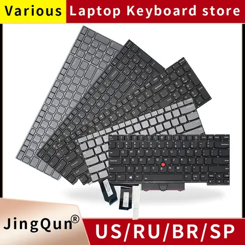Reemplazo de teclado de ordenador portátil retroiluminado EE. UU./Inglés para Lenovo Thinkpad E14 L14 R14 T13S T14S E15 Gen1 Gen2 Gen3 Gen4 diseño