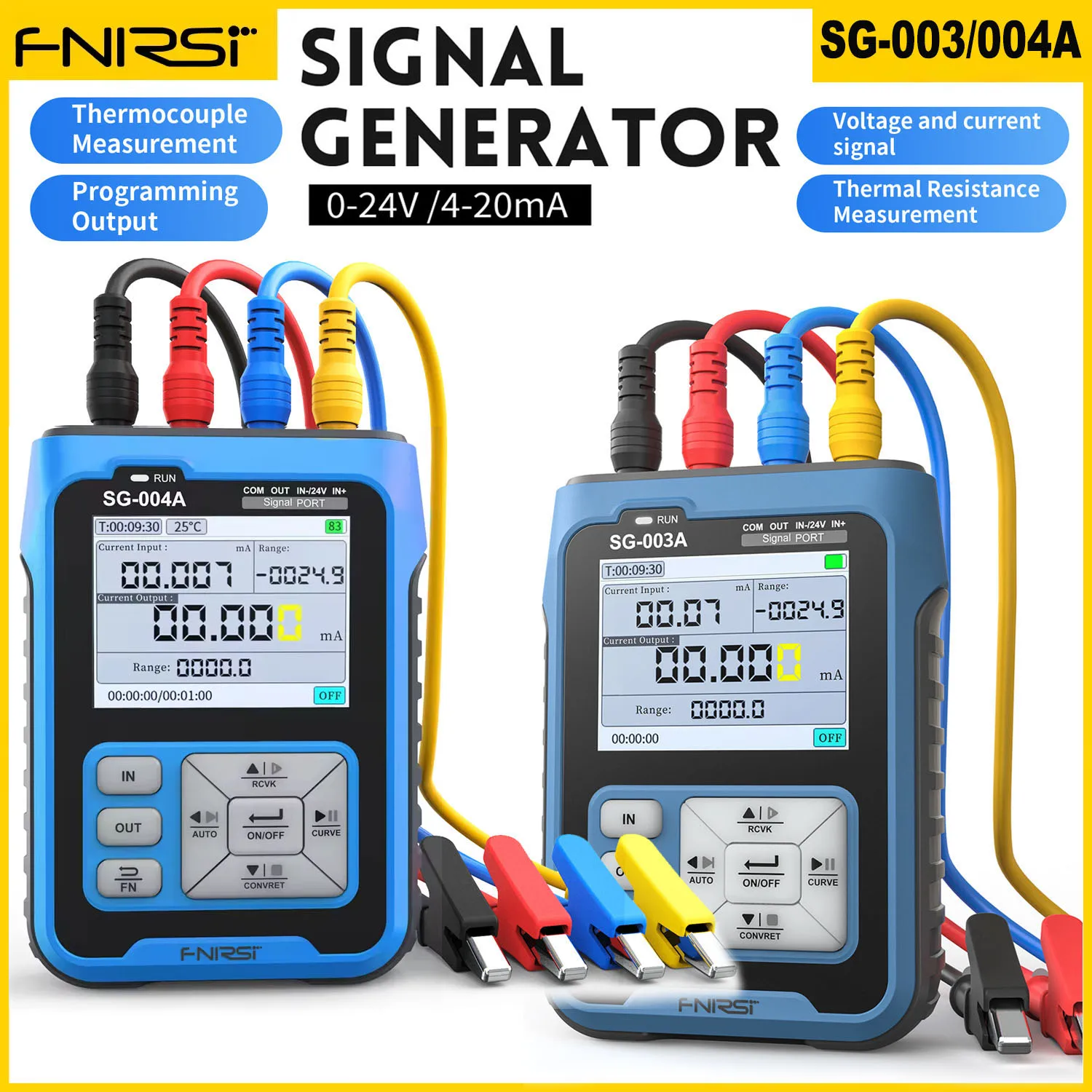 FNIRSI SG-004A และ SG-003A: เครื่องสร้างสัญญาณอเนกประสงค์สำหรับการปรับแต่งระบบ PLC และ DCS ด้วยสัญญาณ 4-20mA