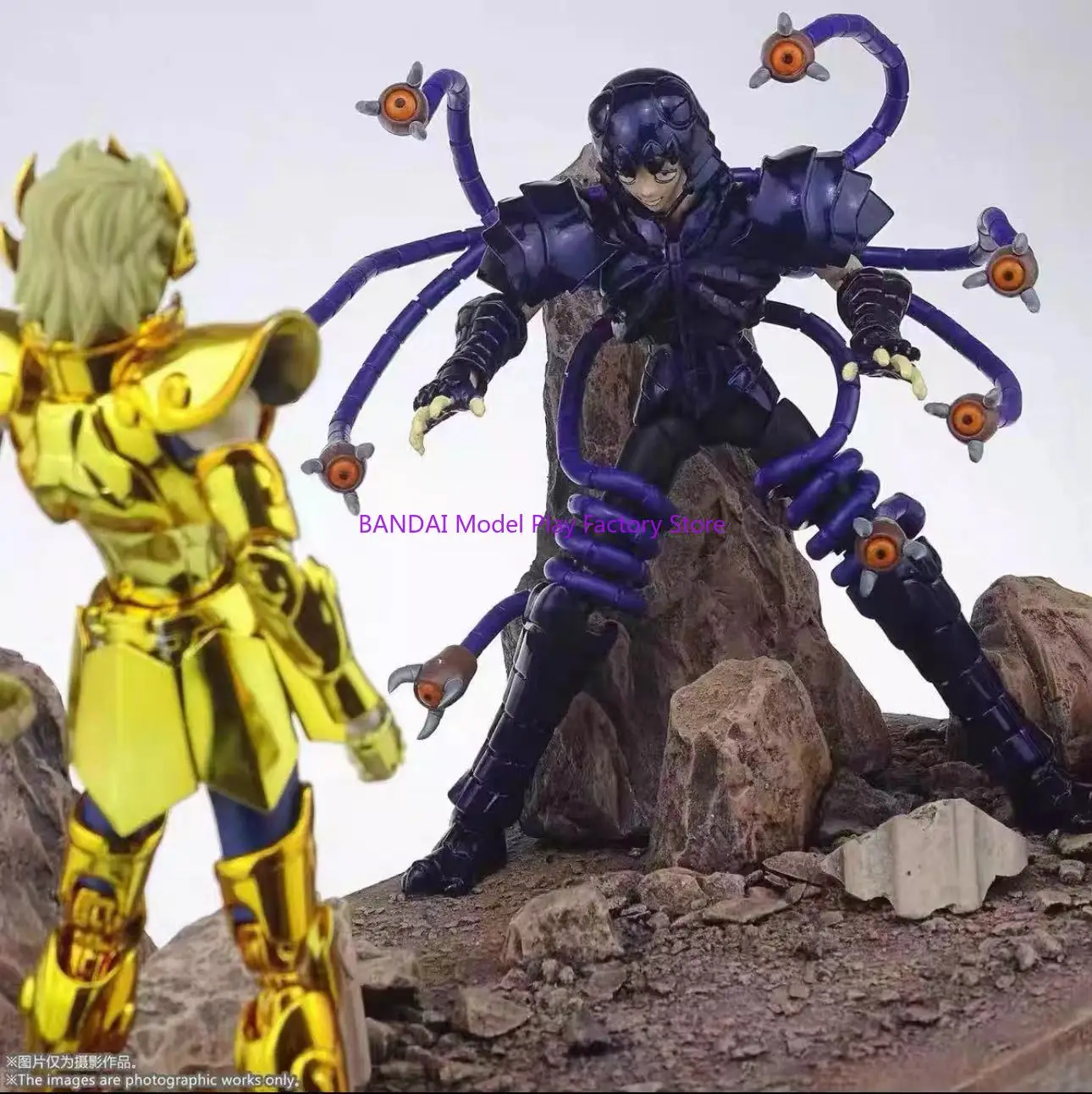 

[ In-Stock ] RH Saint Seiya Myth Cloth EX Worm Raimi Hades Army Surplice Specters Action Figure Knights of Zodiac