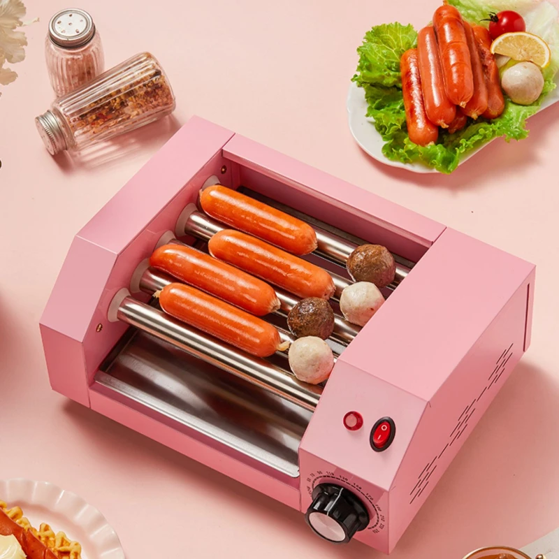 Automatic Hot Dog Machine Home Kitchen Small Sausage Roaster  хот дог мейкер Machine à Hotdog Maquina De Perritos Calientes