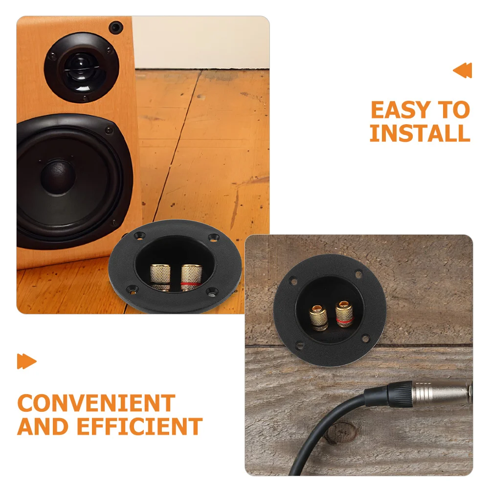 

6Pcs Speaker Terminal Cup for Car Audio Systems - Secure Connection Binding Post Plate for Subwoofer Box and DIY Speaker