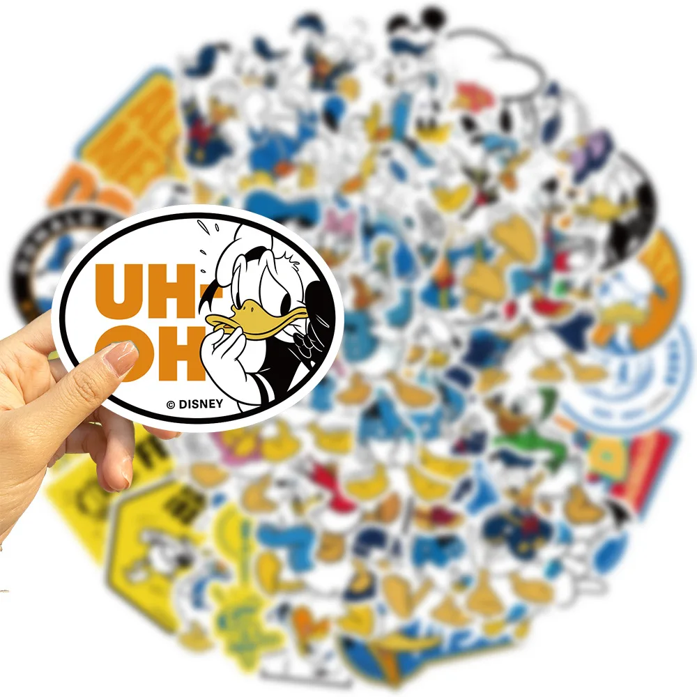 

50 Disney Donald Duck Graffiti Stickers Decorate Guitar Suitcase Waterproof Girl Gift