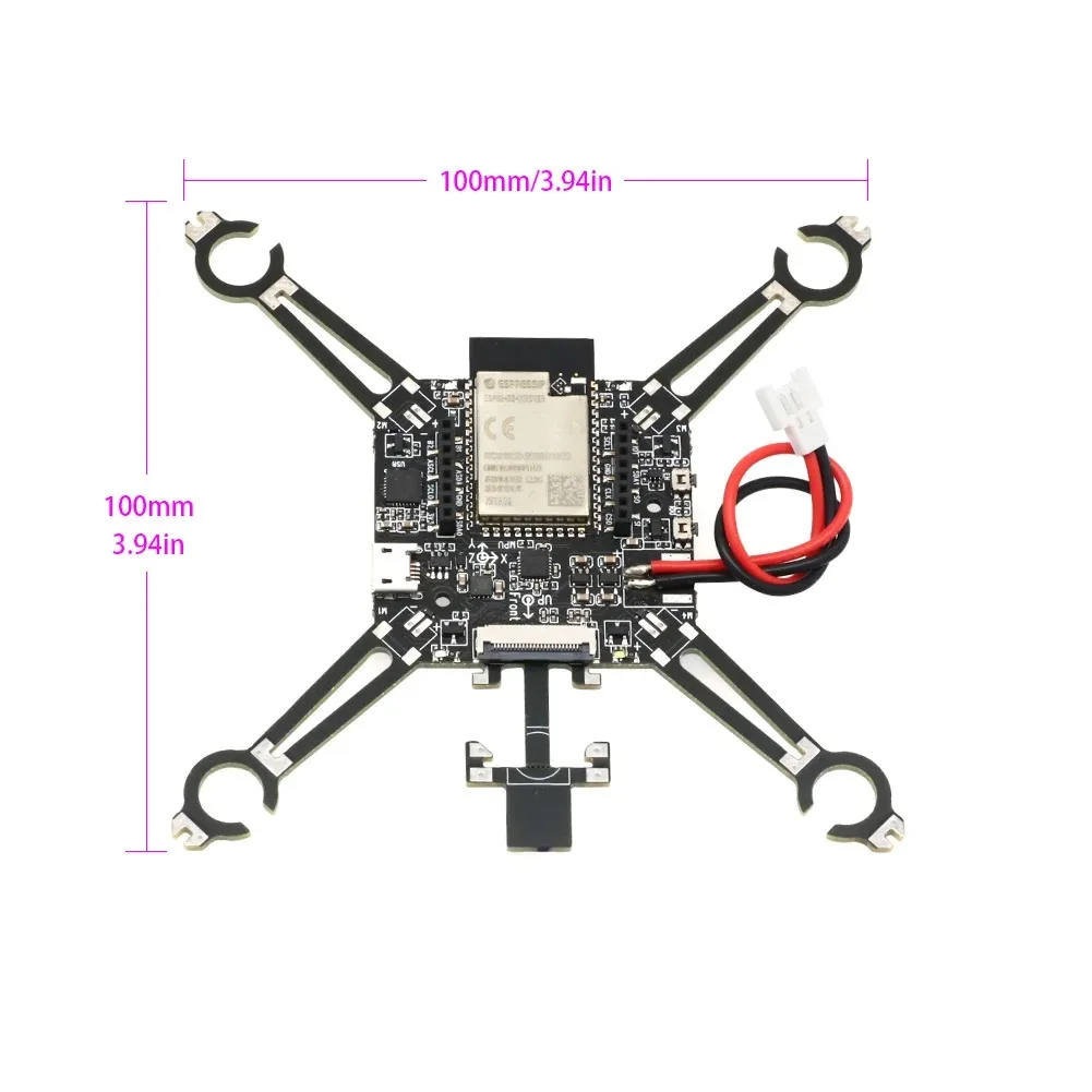 

UAngel ESP32S2 ESP32 Пульт управления полетом для квадрокоптера с открытым исходным кодом, модель дрона ESP-Drone, Wi-Fi пульт дистанционного управления Crazyflie для радиоуправляемых дронов DIY