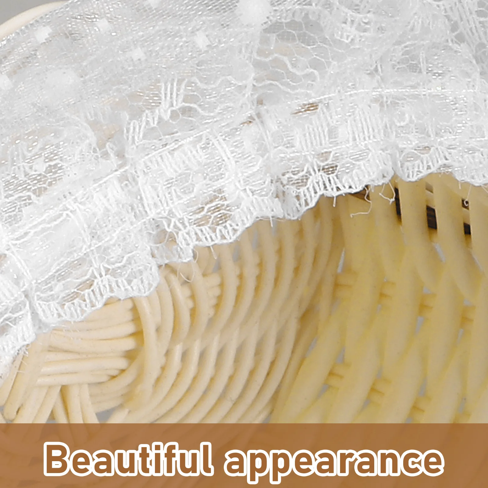 

Elegant Woven Flower Girl Basket Rustic Lightweight Portable Wedding Petal Basket Handheld Decoration Flower Wedding Baskets