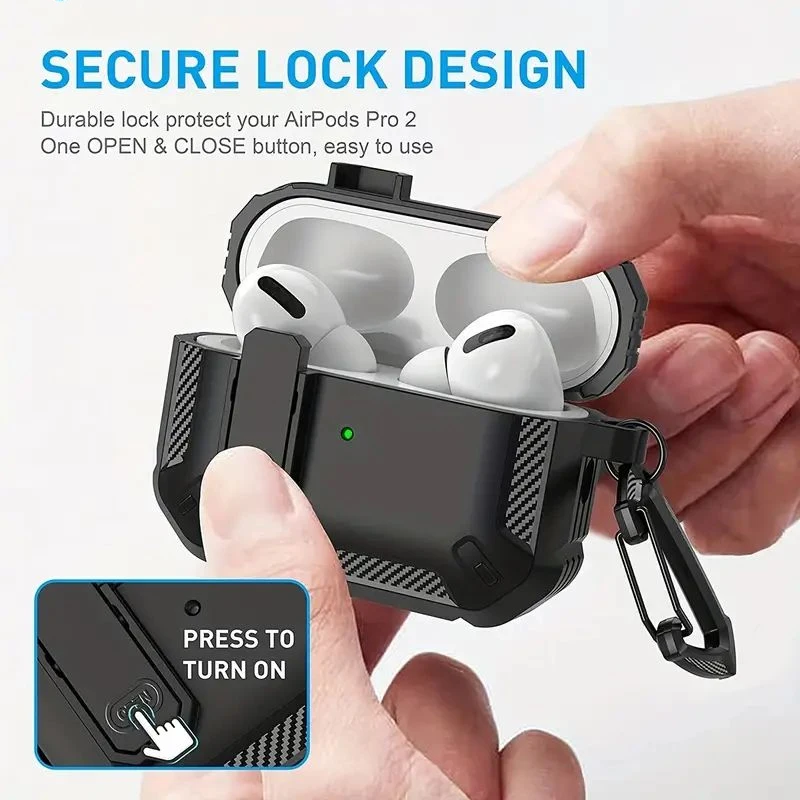 Funda de lujo para auriculares AirPods Pro 1.a y 2.a generación, funda protectora para auriculares inalámbricos con interruptor para Apple Airpods 3 2 1