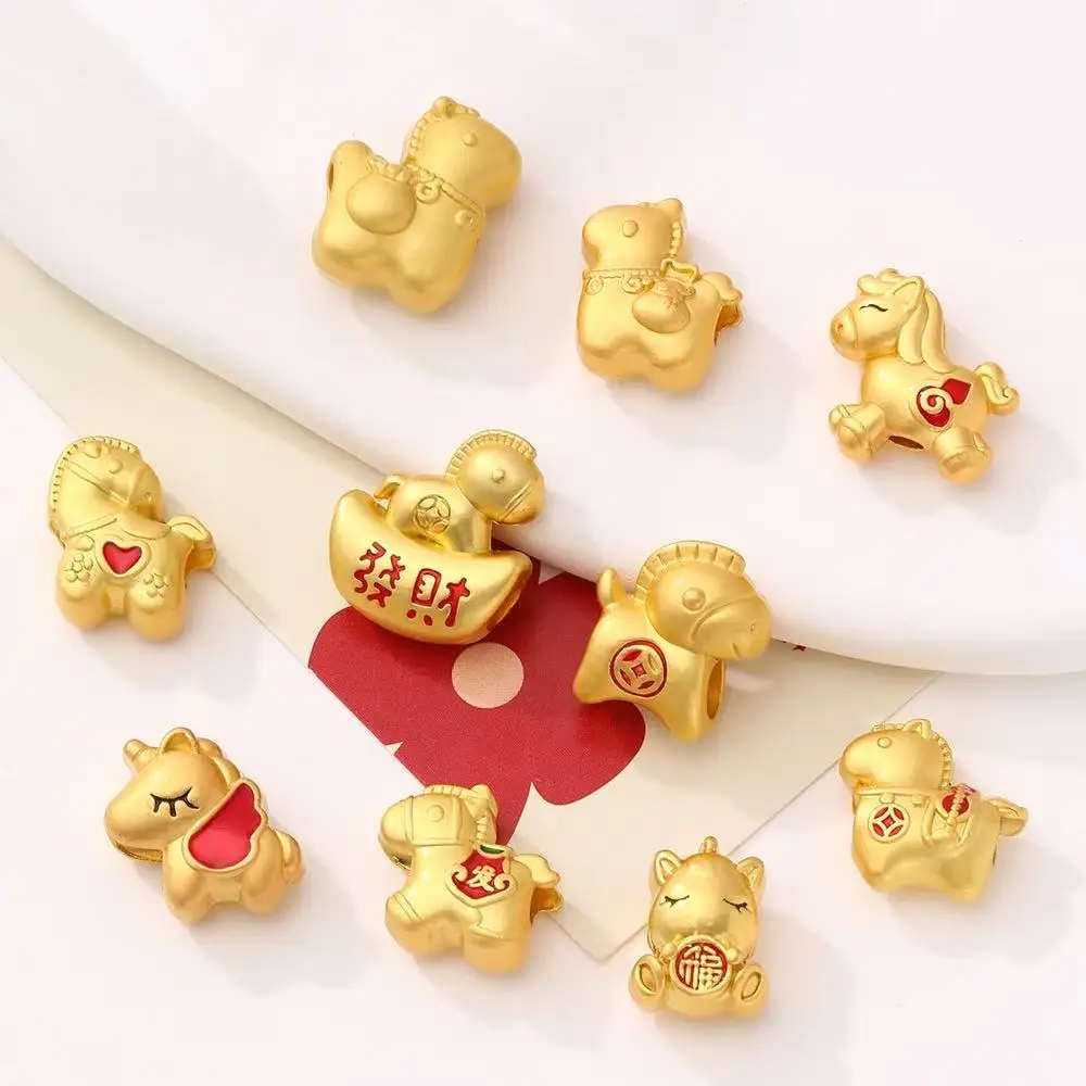 

20pcs New alloy bracelet hand rope accessories this year necklace bracelet pendant DIY cute style pony cartoon pendant