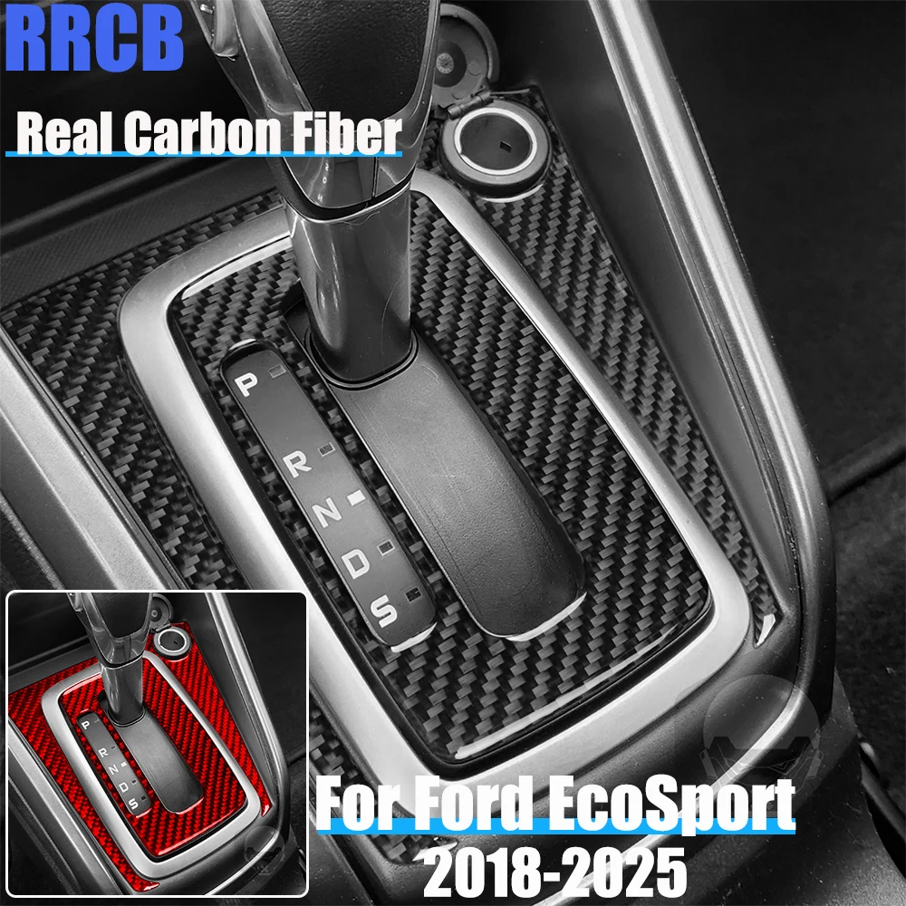 

Автомобильные аксессуары из настоящего углеродного волокна, набор переключения передач, мягкая наклейка на чехол для Ford EcoSport 18 2019 2020 2021 2022 2023 2024 2025