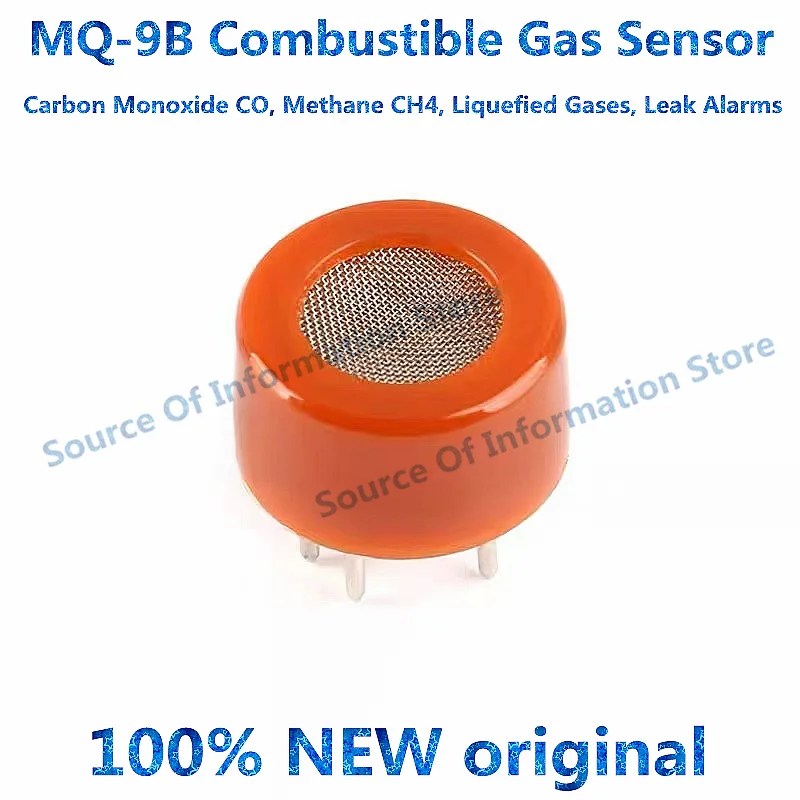 5PCS MQ-9B Combustible Gas Sensor Carbon Monoxide CO, Methane CH4, Liquefied Gas Sensor