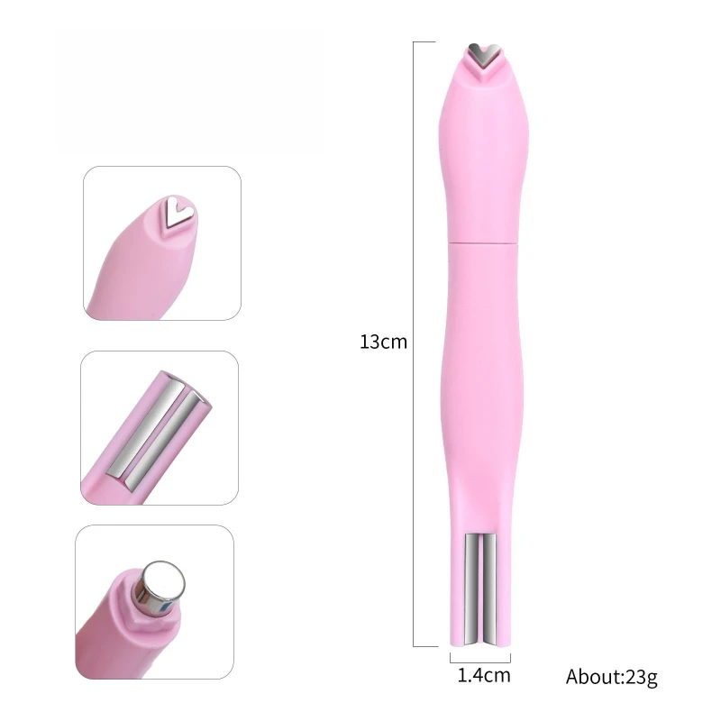 3in1 Nail Heart Shaped Magnet Tool 3D Love Heart Cat Eye Effect Double Line Moon Snake French Pattern Nail Art Accessories Tools