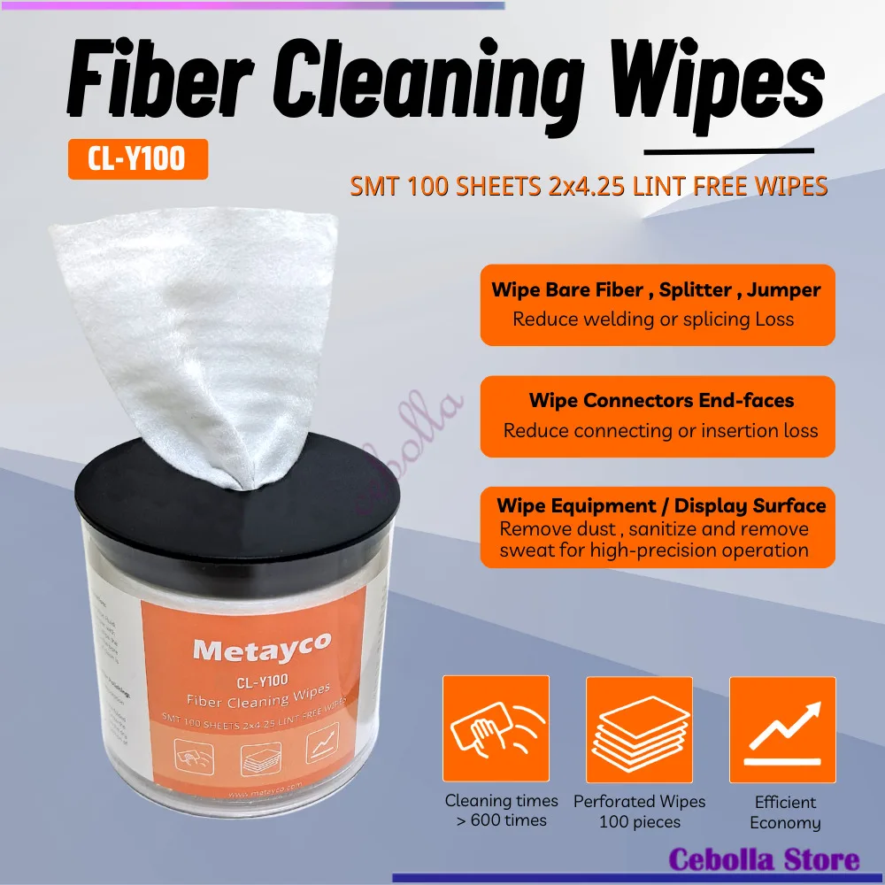 Fiber optic Cleaning Paper Dust-free paper Wipe paper FTTH Fiber Cleaning Tools