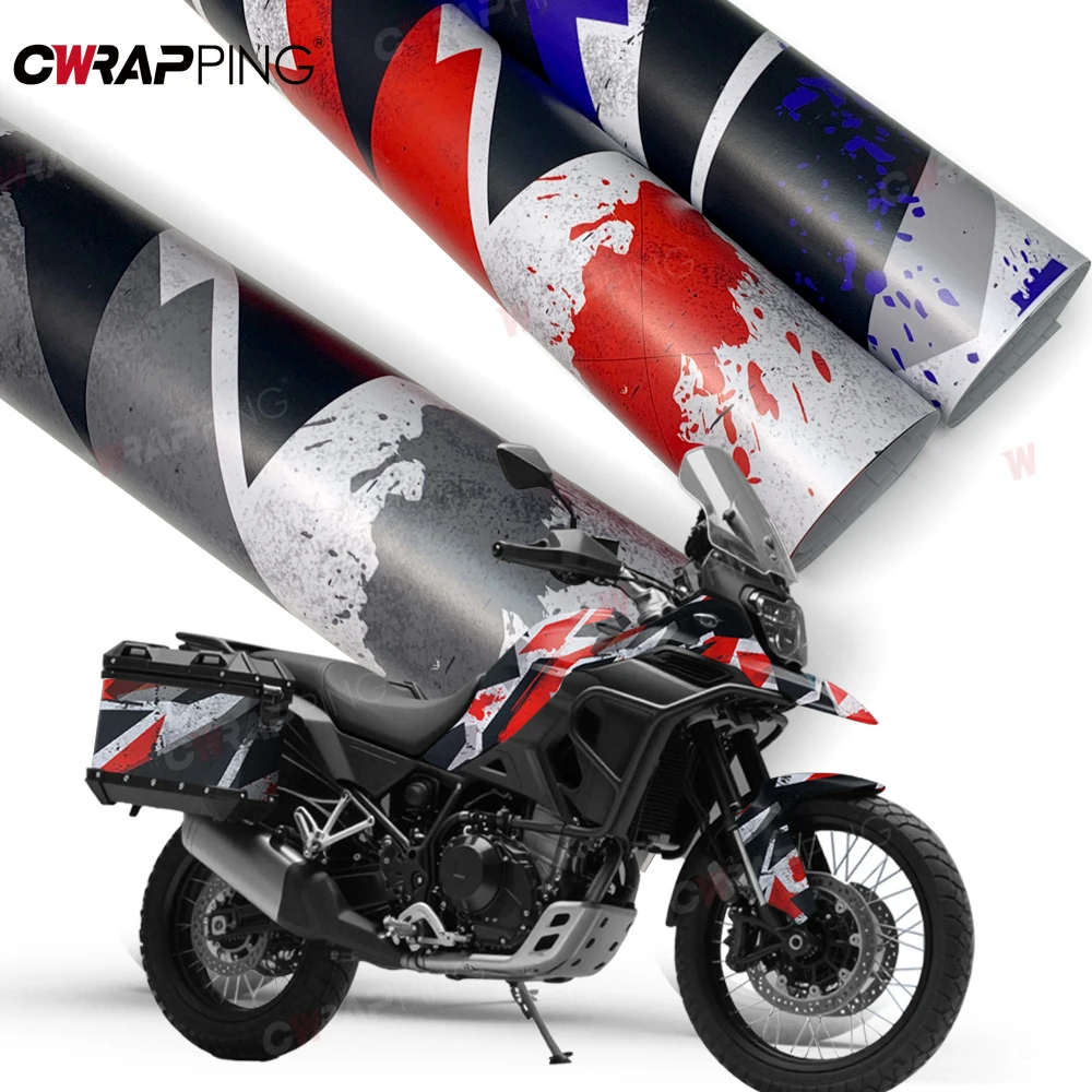 

Camouflage Car Wrapping Sticker Ink Splashing Wrap Vinyl Car Tint Disruptive Pattern Geometry Motorcycle Adhesive Vinyl Stickers