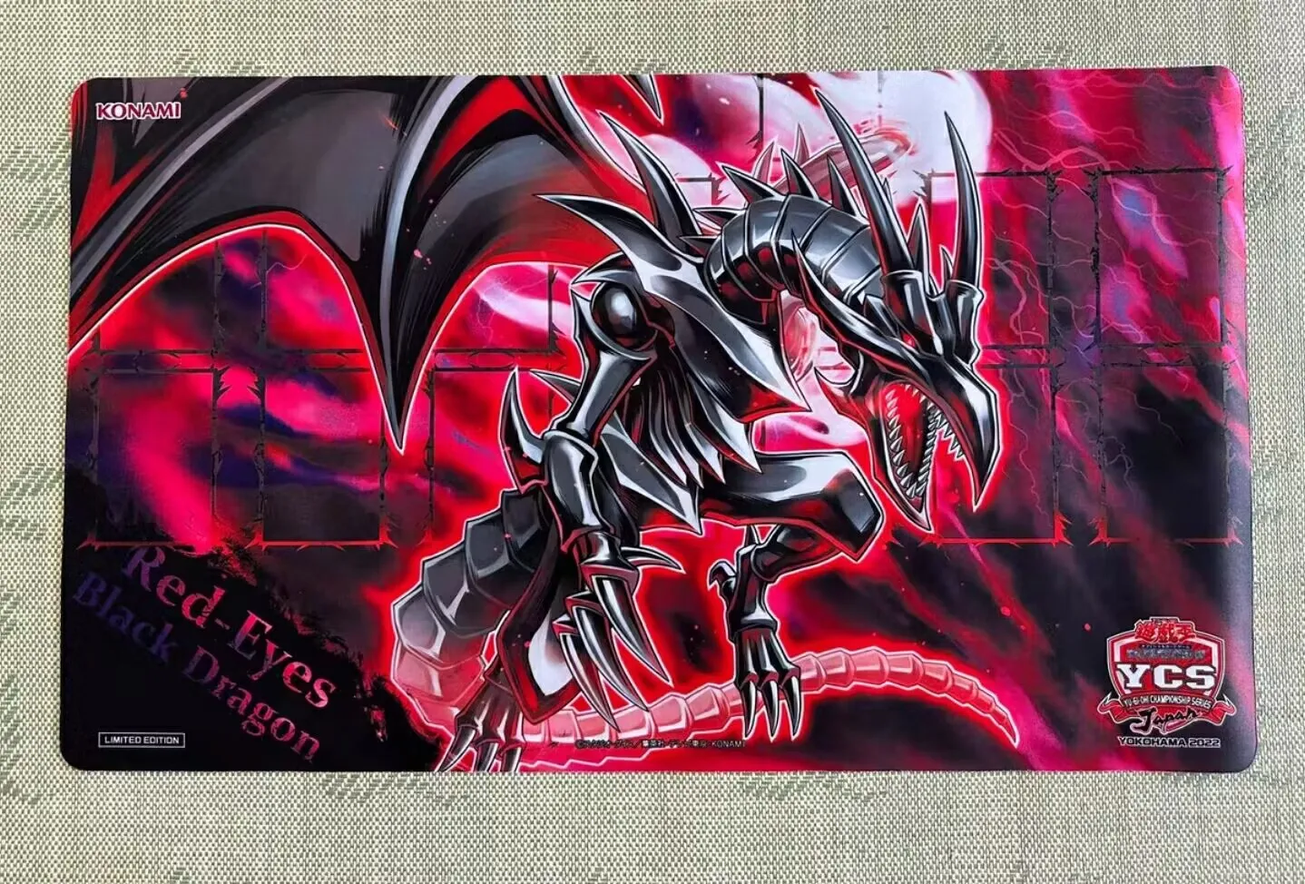 

Yugioh KONAMI Duel Monsters Red-Eyes Soul YCSJ Limited Collection Official Playmat Mat Table Play Pad