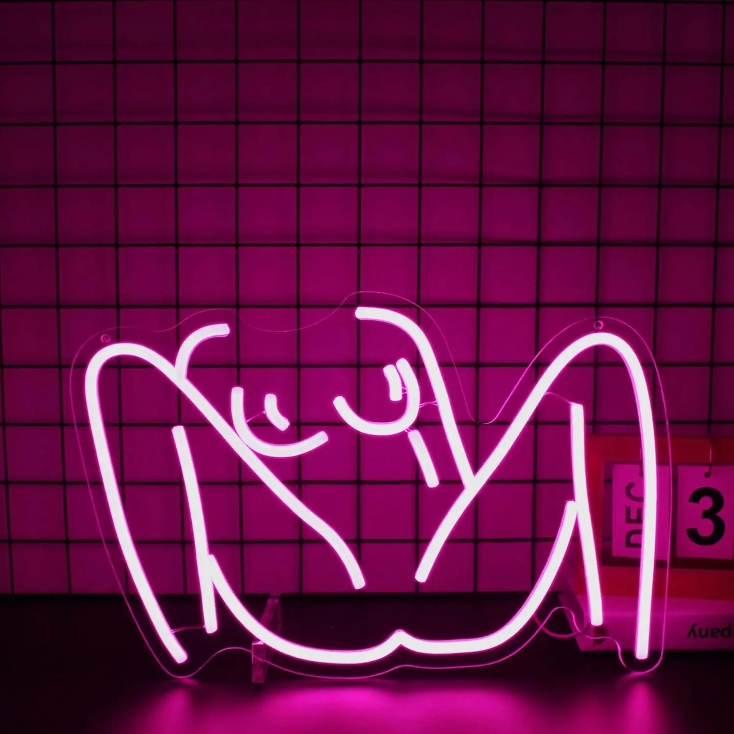 

Lady Neon Sign for Wall Decor Pink Ladies Body LED Neon Light Room Home Decor for Bedroom Club Party Bar Shop USB Dimmable