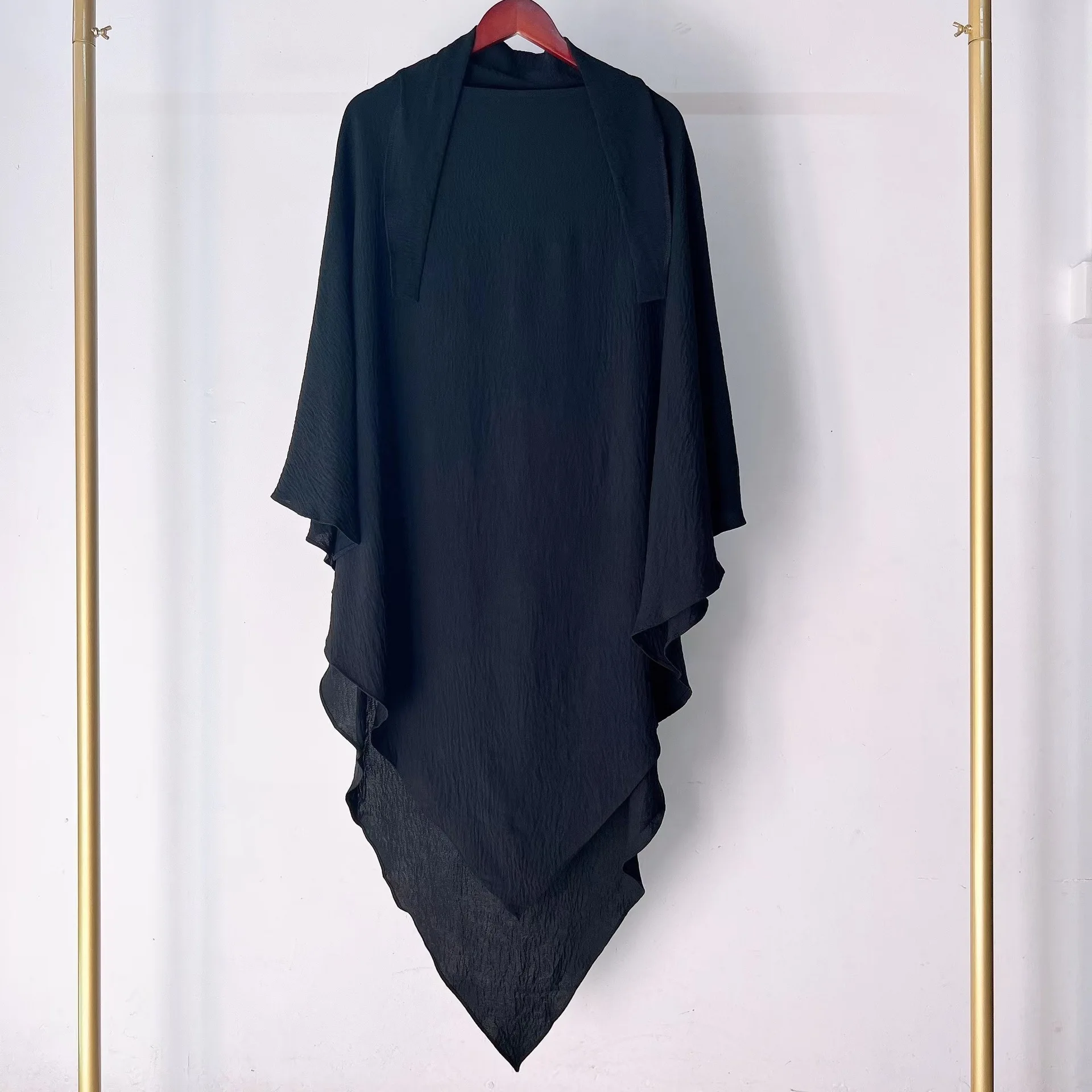Crepe Long Khimar Women Muslim Prayer Garment Islamic Clothing Eid Modest Arabic Tops Scarf Hijab Headscarf Turkey Abaya Caftan