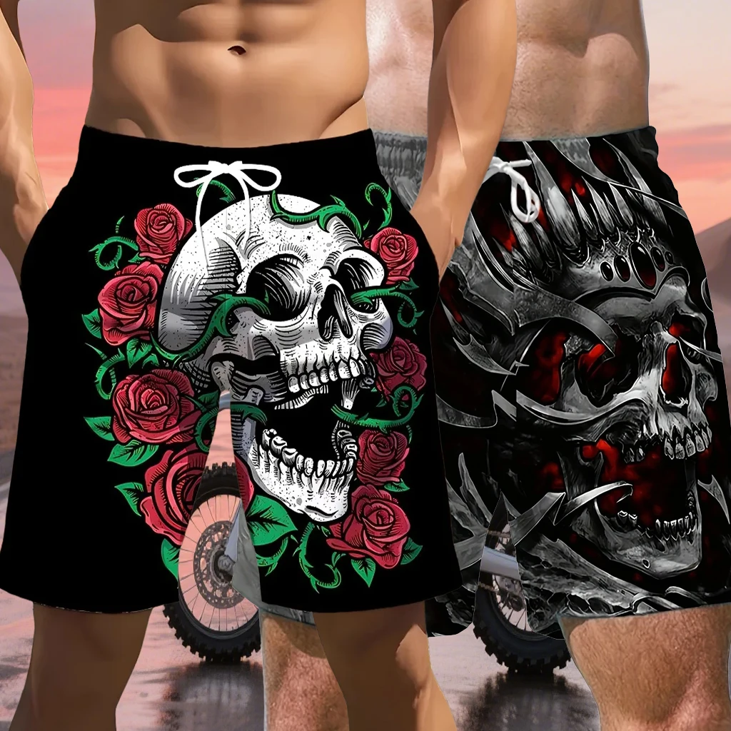 

Men Quick Drying Breathable Shorts Beach Outdoor Daily Street Fashion Loose Shorts New Off Road Sports Motorcycle Printed Shorts