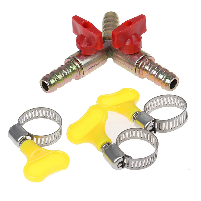 Magnetventil Y Type 3 Way Shut Off Ball Valve With Clamp Fitting Hose Barb Fuel Gas 10MM Gas und Kraftstoff — Detail 4