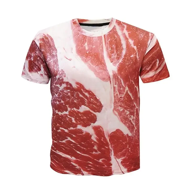 3d Print T-Shirt Voor Mannen Grappig Borsthaar Spier Lelijke T-Tops Zomer Korte Mouw Causale Heren T-Shirts Streetwear