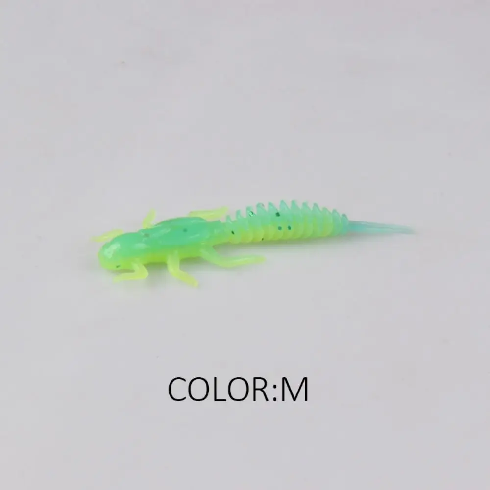

Simulation Larva Reach Soft Lures Soft Plastic Worm 5/6cm Soft Plastic Lures Larva Silicone Floating Tanta Worm Lures