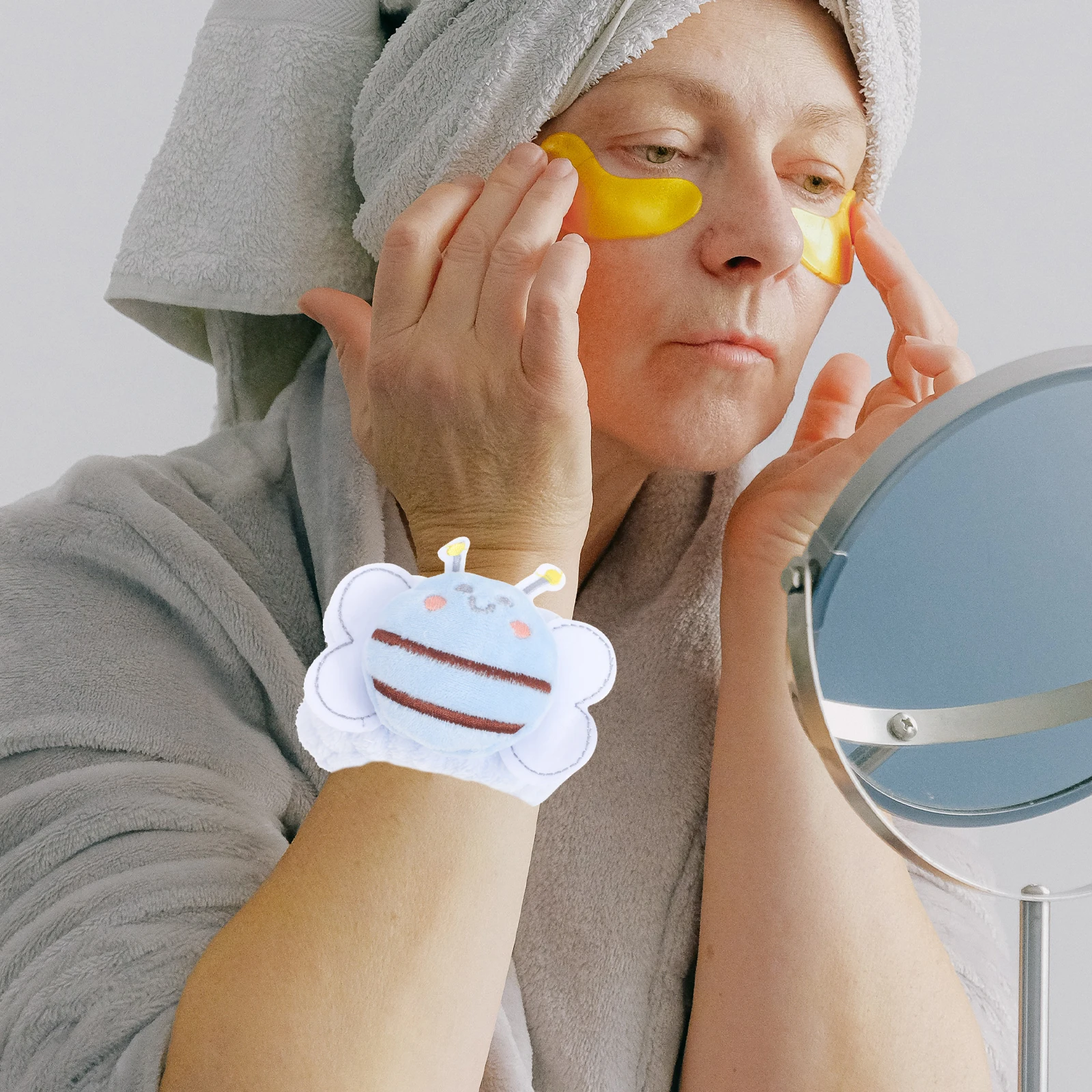 

2 Pairs s for Washing Face Kids Yoga Towels Arm Sleeves Durable Elastic Comfortable Solid Color Women Girls