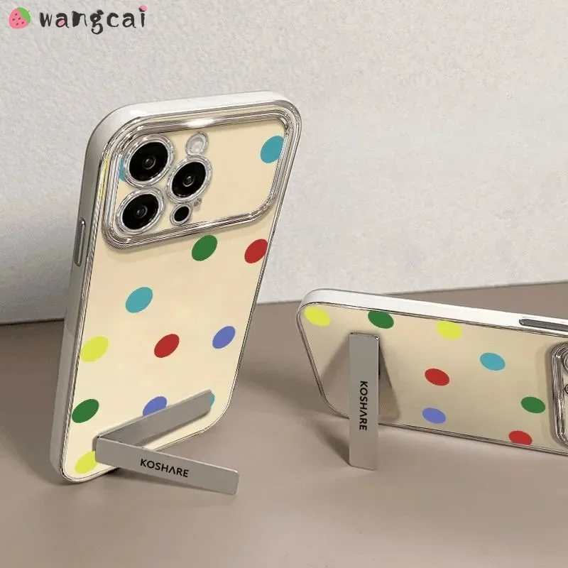 For Realme GT5 Pro GT3 GT2 GT 5G Neo 6 5 SE 240W 3T 2T 2 Phone Case Cute Color Polka Dot Cartoon Shockproof Cover