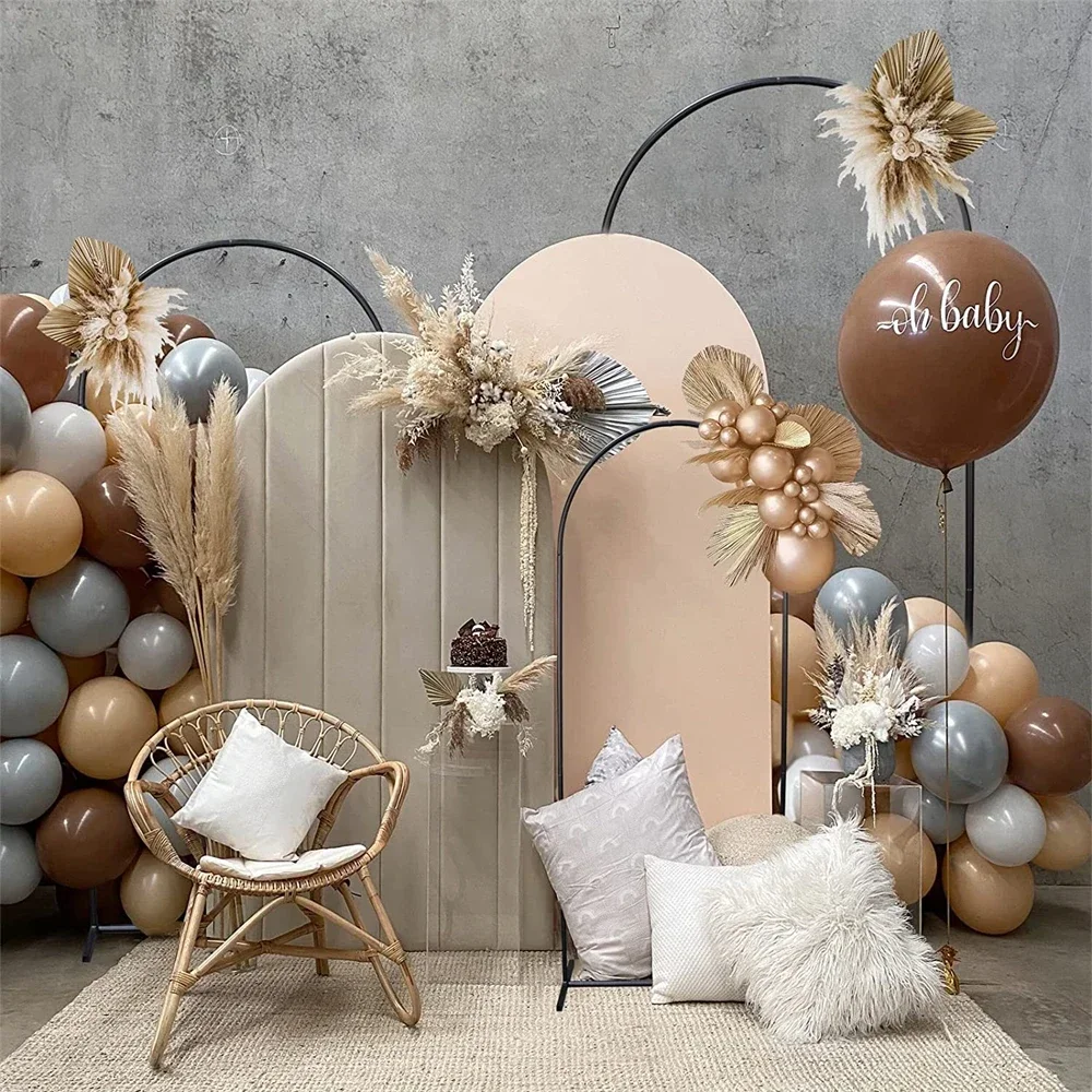 Wedding Iron Half Round Arch Decoration Birthday Party Decor Backdrop Balloon Support Kit Baby Shower Decor Festive Party Props