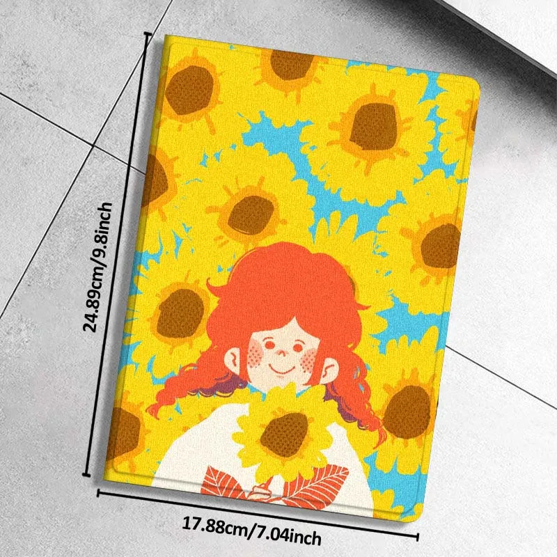 

Character Floral Illustration For iPad Pro 10th 11th 5th 6th 7 8 9 2 gen 11 13 M4 M5 10.2 9.7 12.9 10.5 10.9 Inch Tablet Case