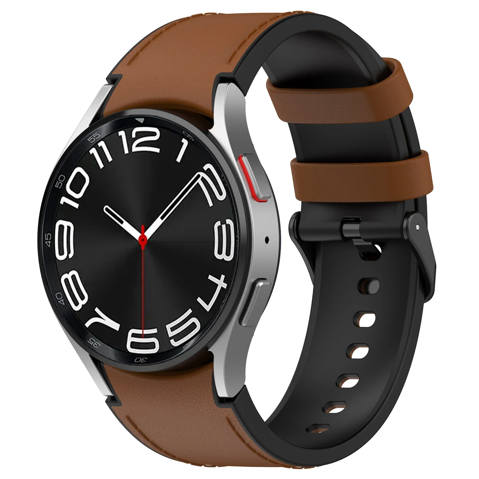 Silicone Leather Band for Samsung Watch 7 4 5 6 44mm 40mm Classic 47mm 46mm 43mm 42mm Sport Bracelet for Galaxy Watch 5 Pro 45mm