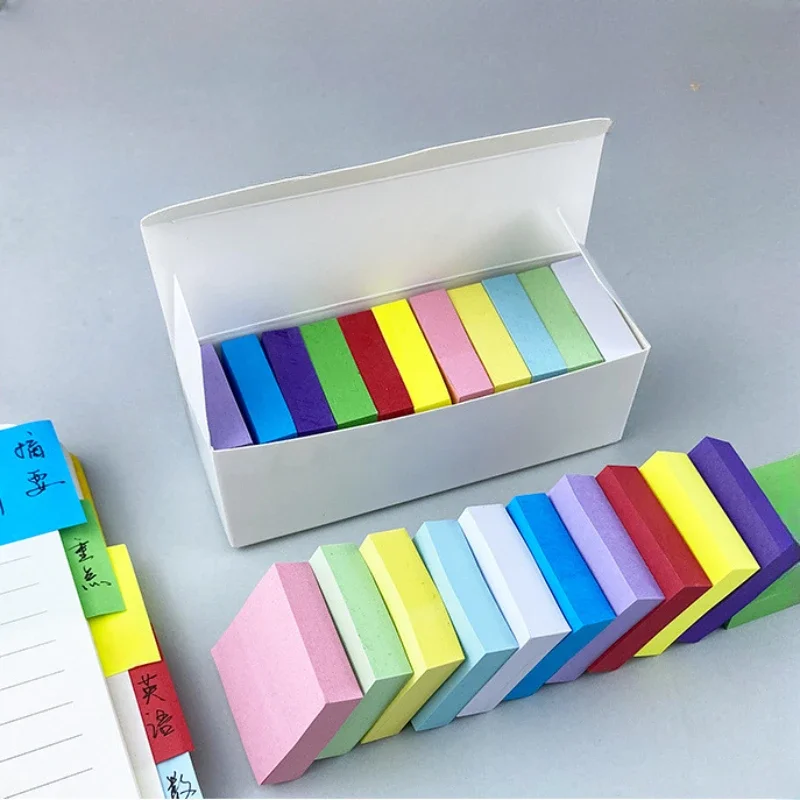 11 Pcs colore fluorescente Sticky Note Posted It taccuini adesivi Planner Sticker blocco Note Memo Pad forniture per ufficio scolastico