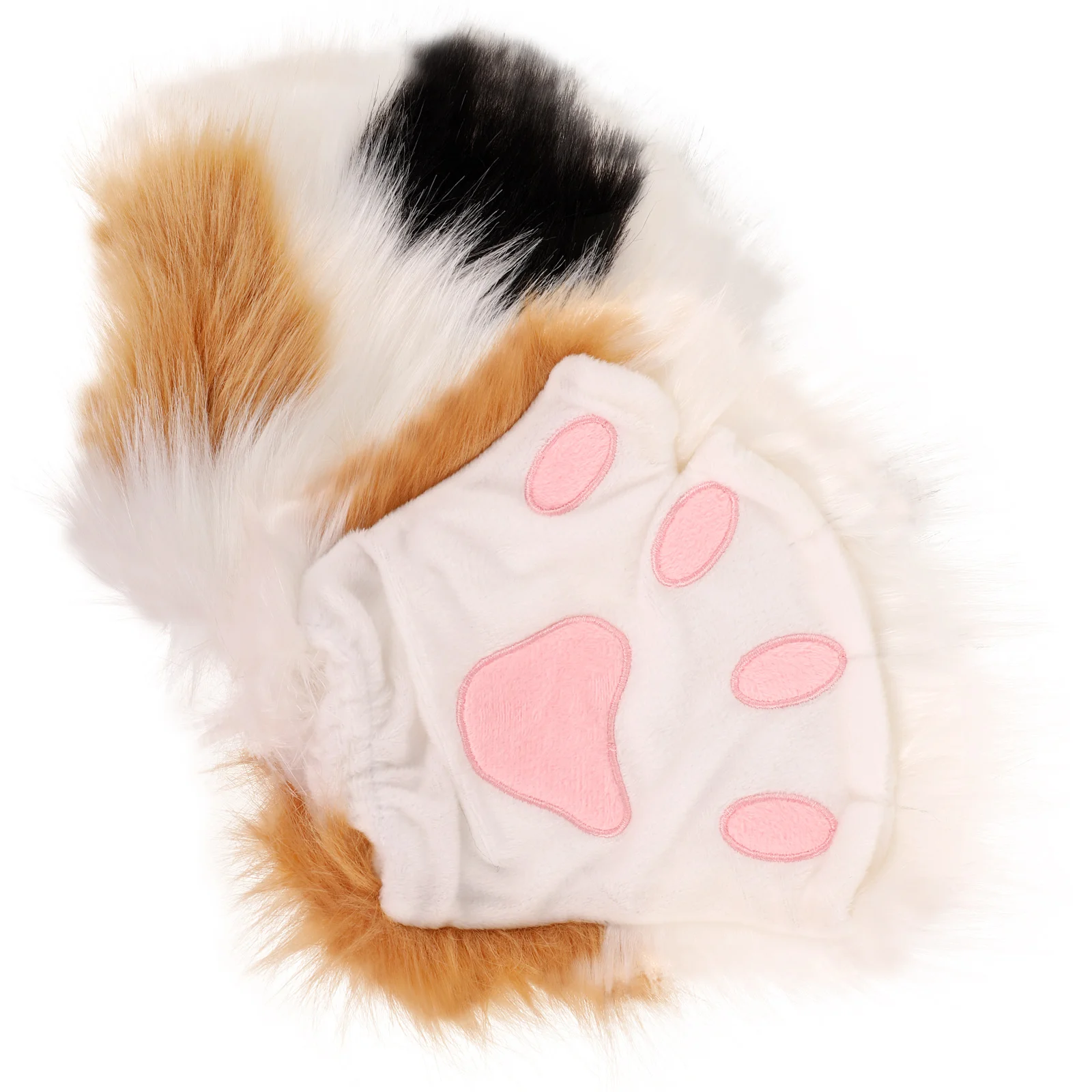 1Pair Plush Furry Cat Claw Gloves Faux Fur Fox Paws Lolita Cute Animal Cosplay Costume Carnival Party Masquerade Animal Prop NEW