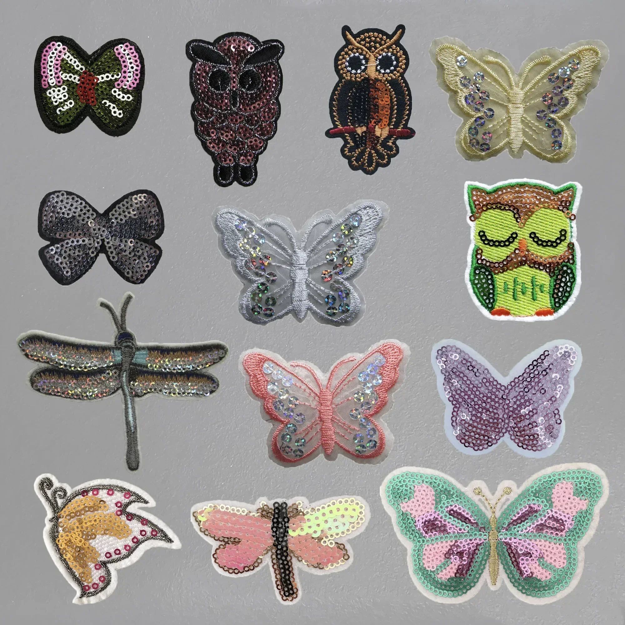 Sequin embroidery hot melt adhesive ironing cloth patch single sale 1 pcs animal patch patches can be sewn clothing