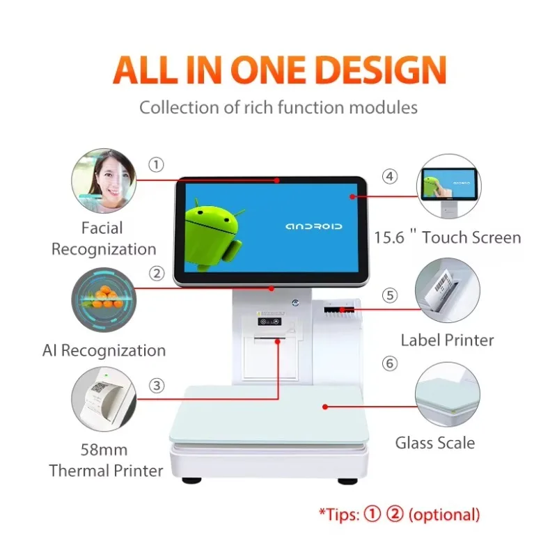 ALS9 Smart POS 15.6 Inch Android Label Scale All-in-One POS System Software Weighing Capabilities Multi-Device view 6