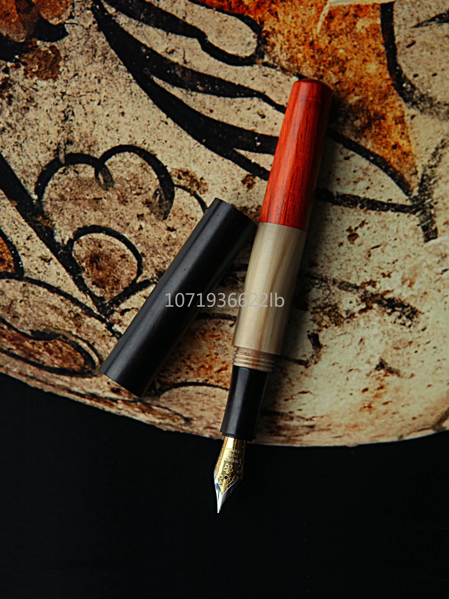 Imagem -04 - Senven-classic Sandalwood Fountain Pen Nib Ink Pen Grande Capacidade Hand Polished f 0.5 mm Escrita Comercial Escritório Escola Gift Set