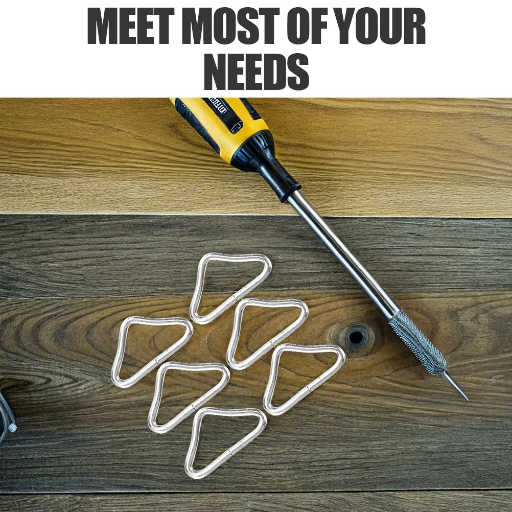 72 peças clipes triangulares de metal de alta durabilidade kit de acessórios de trampolim conexão segura anéis em forma de v anéis triangulares