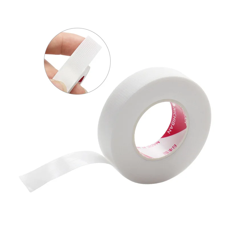 10pcs Eyelash Extension Tape Eye Patches Lint Free Breathable Cilia Micropore Tape Lash Extension Supplies Makeup Tool