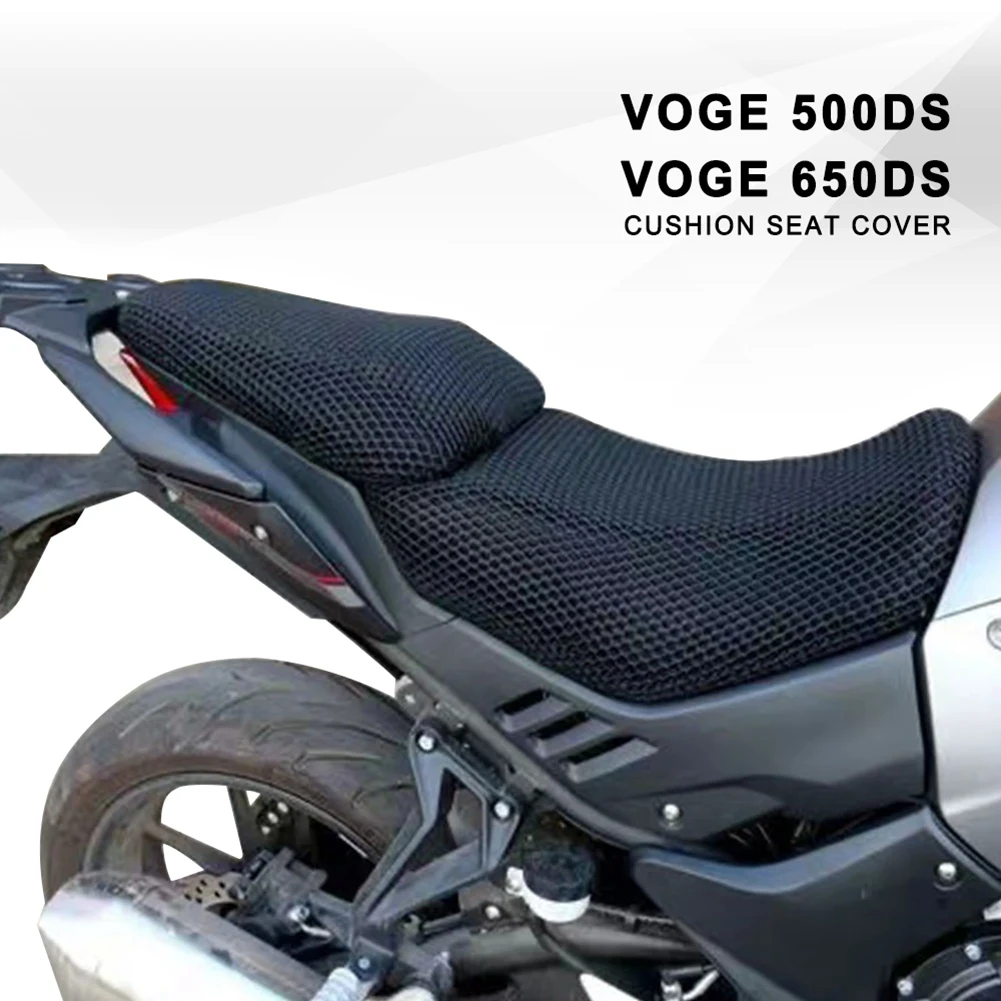 Motorcycle Cushion Seat Cover for Loncin Voge 500Ds Lx500-A Nylon Fabric Saddle Seat