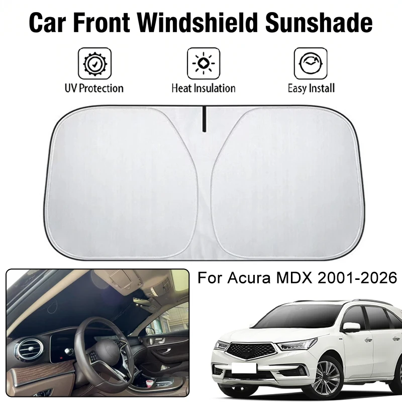 

Car Front Windshield Sunshade Cover For Acura MDX 2001-2026 UV Block Heat Insulation Auto Interior Sun Protection Accessories