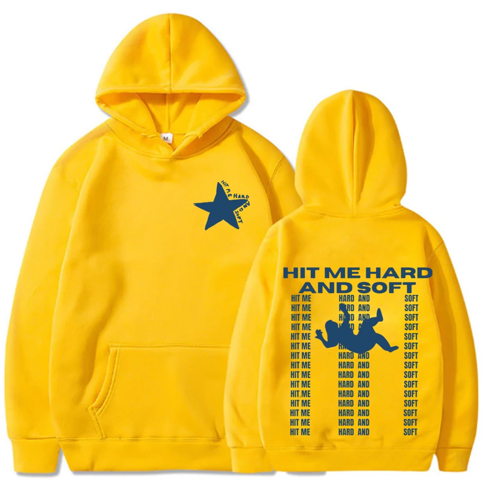 Hit Me Hard and Soft 2024 Tour Men Hoodies Hot Billie Pullover Hoodie  Sudaderas Male