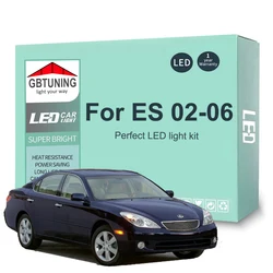 16Pcs Cars Accessories For Lexus ES ES300 ES330 2002 2003 2004 2005 2006 Canbus Dome License Plate LED Interior Light Bulb Tools