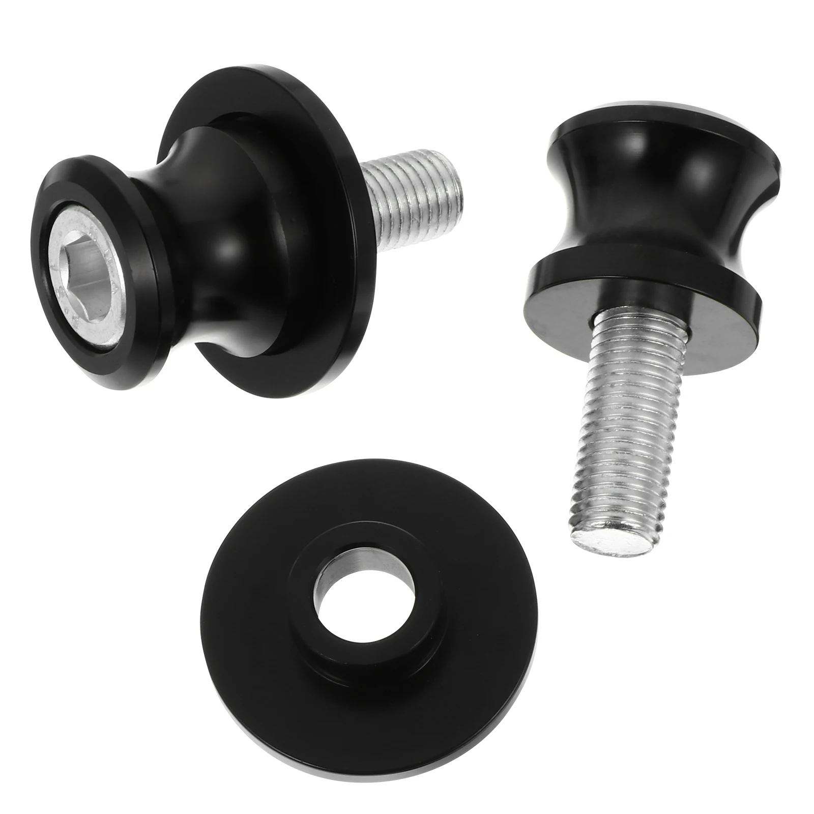 

Aluminum Motorcycle Spools Slider Frame Screws Durable Heat Resistant Rear Wheel Axle Screw Swingarm Spool Screw For