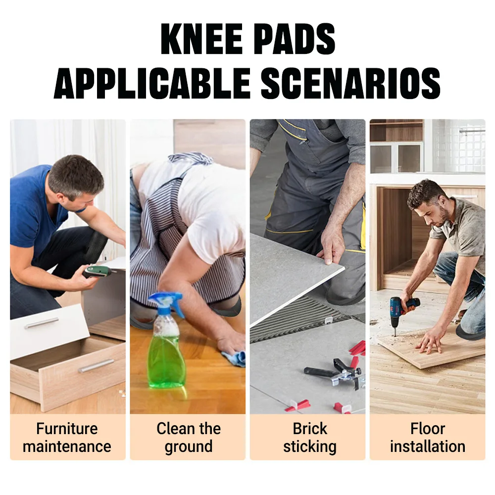 وسادات ركبة إسفنجية مبطنة محمولة لحماية العمال مقاومة للماء مناسبة لتحسين المنزل/الصيانة/الطويلة/أعمال الحديقة