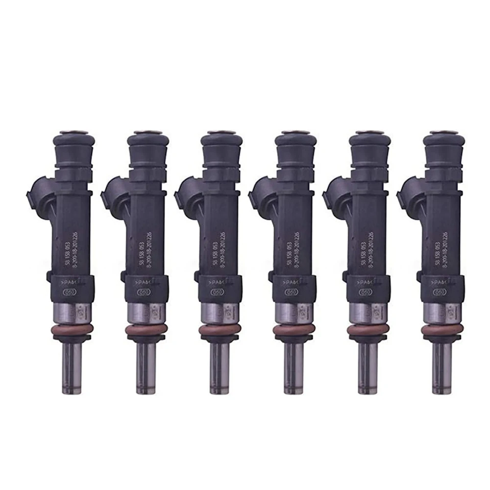 

6Pcs Fuel Injector 0280158053 06E133551 For Audi A6 C6 2.4 V6 2004-2011